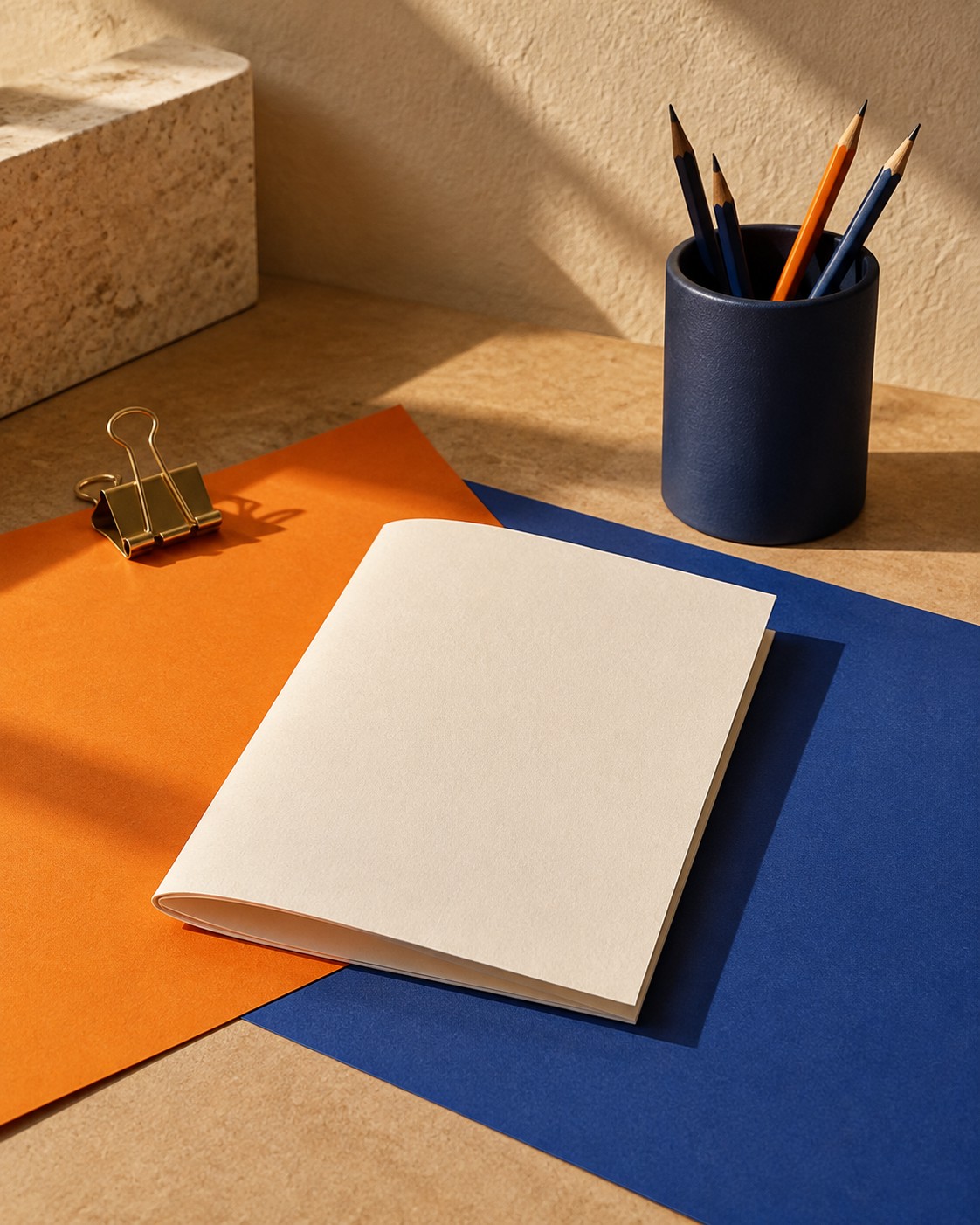Composición de materiales de trabajo, imagen ilustrativa